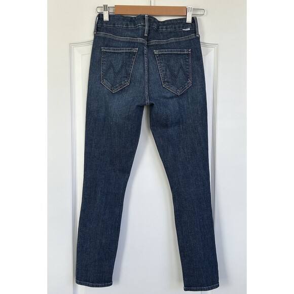 MOTHER Jeans Size 25 The Looker Crop Jeans Switch It Up Blue Denim Stretch - Picture 4 of 13
